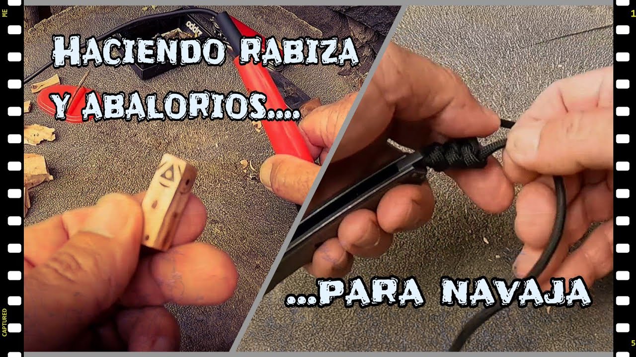 Haciendo rabiza y abalorios para mi nueva navaja / How to make a lanyard with beads for pocket knife
