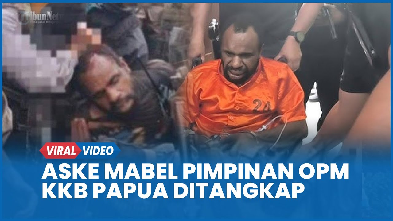 Detik-detik Aske Mabel Pimpinan OPM KKB Papua Ditangkap Satgas Cartenz, Dikawal Ketat Aparat