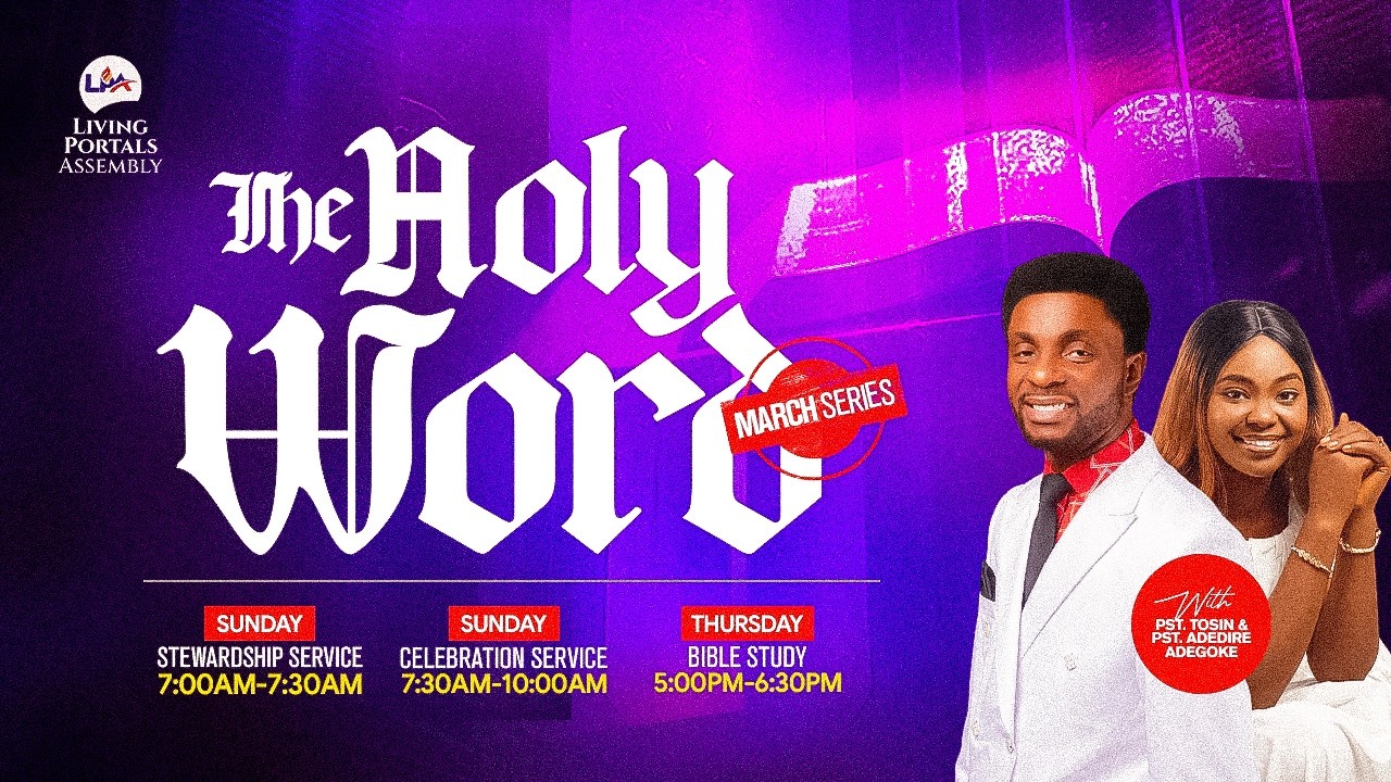 THE HOLY WORD PART 5 || SUNDAY SERVICE || PST & PST(MRS) TOSIN ADEGOKE || 15/03/2026