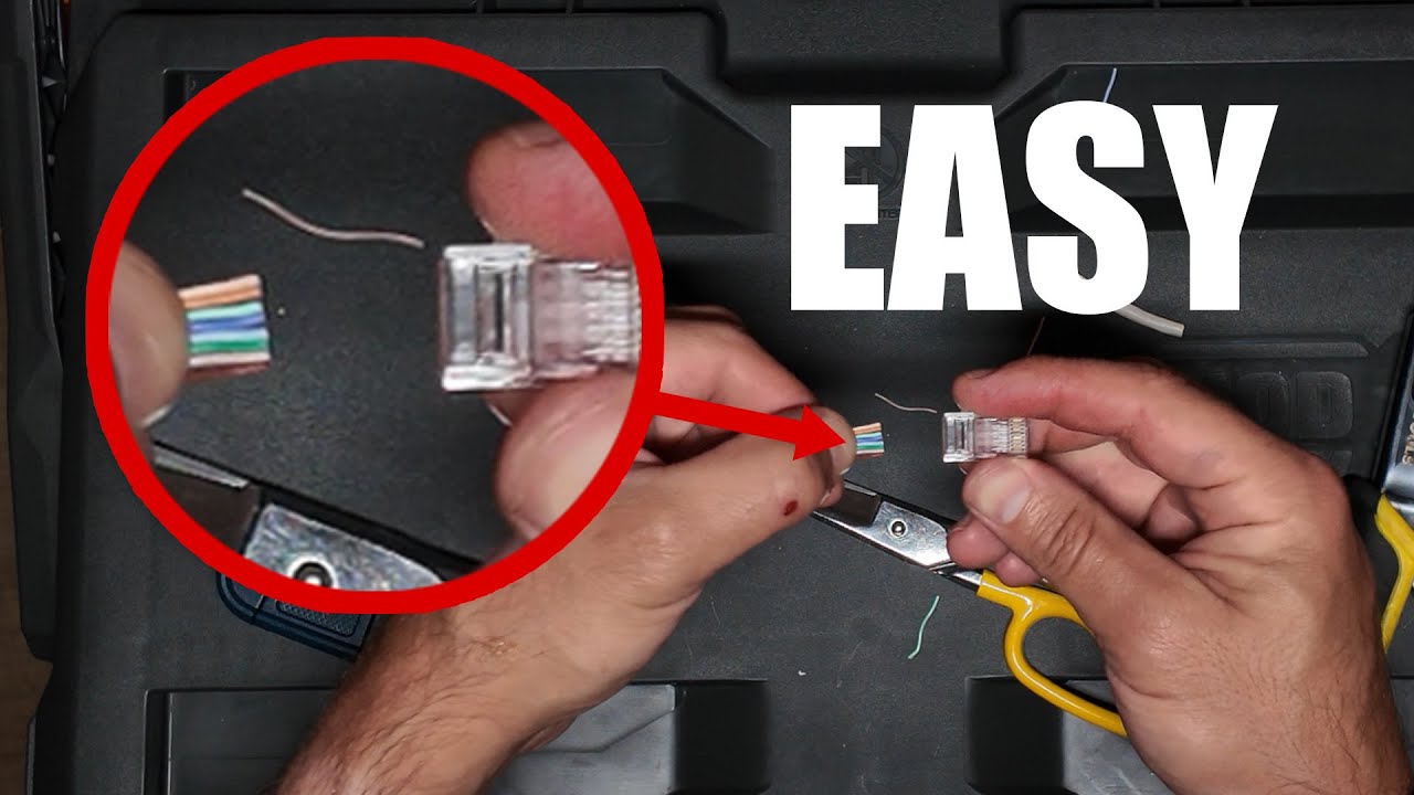 Как обжать и протестировать Ethernet-кабель RJ45 CAT6 (лучший способ)
