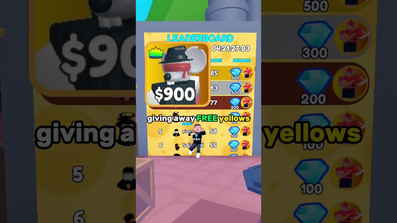 FREE giveaway of YELLOW TOWERS in pinned comment!!! #towerdefense #roblox #cheese