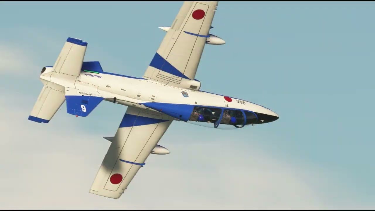 ブルーインパルス大好き❤️Solo Acro 岐阜基地  🎵音楽無しver. ジェットサウンドの臨場感を。。。MSFS2020 2025.12.27