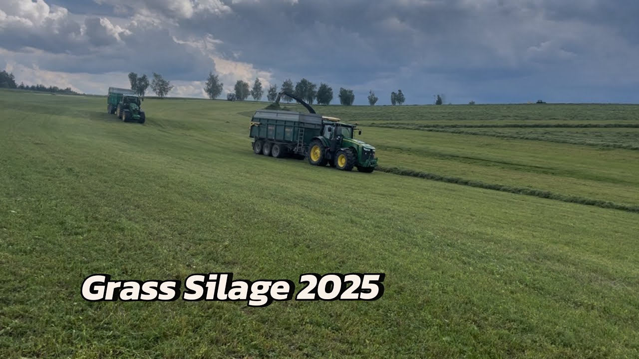 GRASS SILAGE 2025🪴| John Deere 6R,8R,6M|New Holland 7050,600FR|Zetor 7745 🚜|Original sound🔊|#Farming