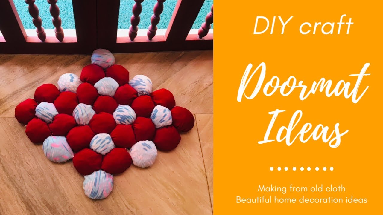 #doormat idea from old clothes || DIY crafts/#floormat ##sew with me