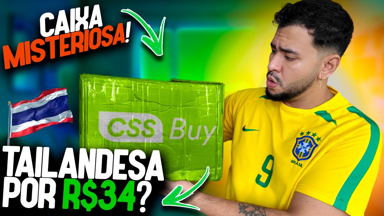 Comprei uma CAIXA MISTERIOSA de CAMISA DE TIME no Cssbuy!