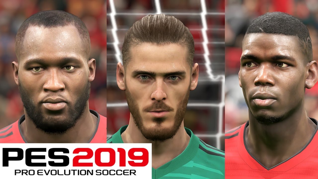 PES 2019 Manchester United Players Face