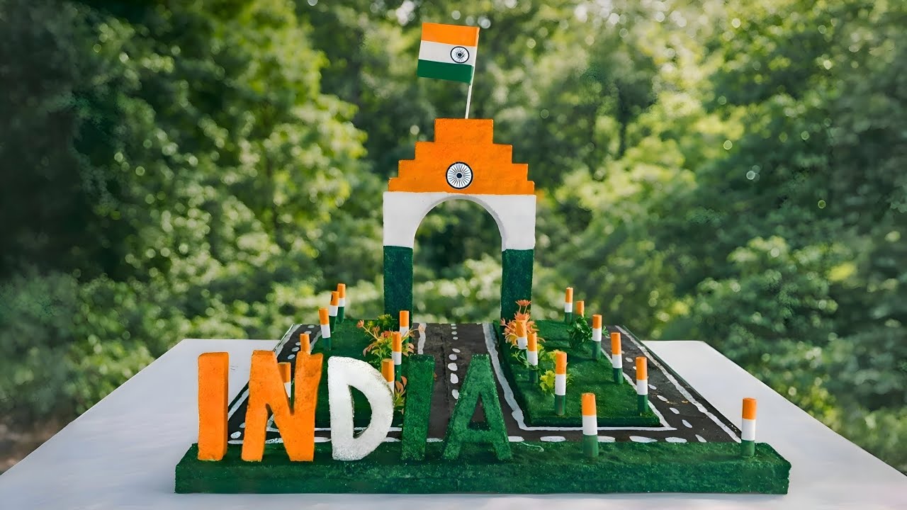 थर्माकोल से बनाया इंडिया गेट 😱 देखकर दंग रह जाओगे | #Shool Project #video 