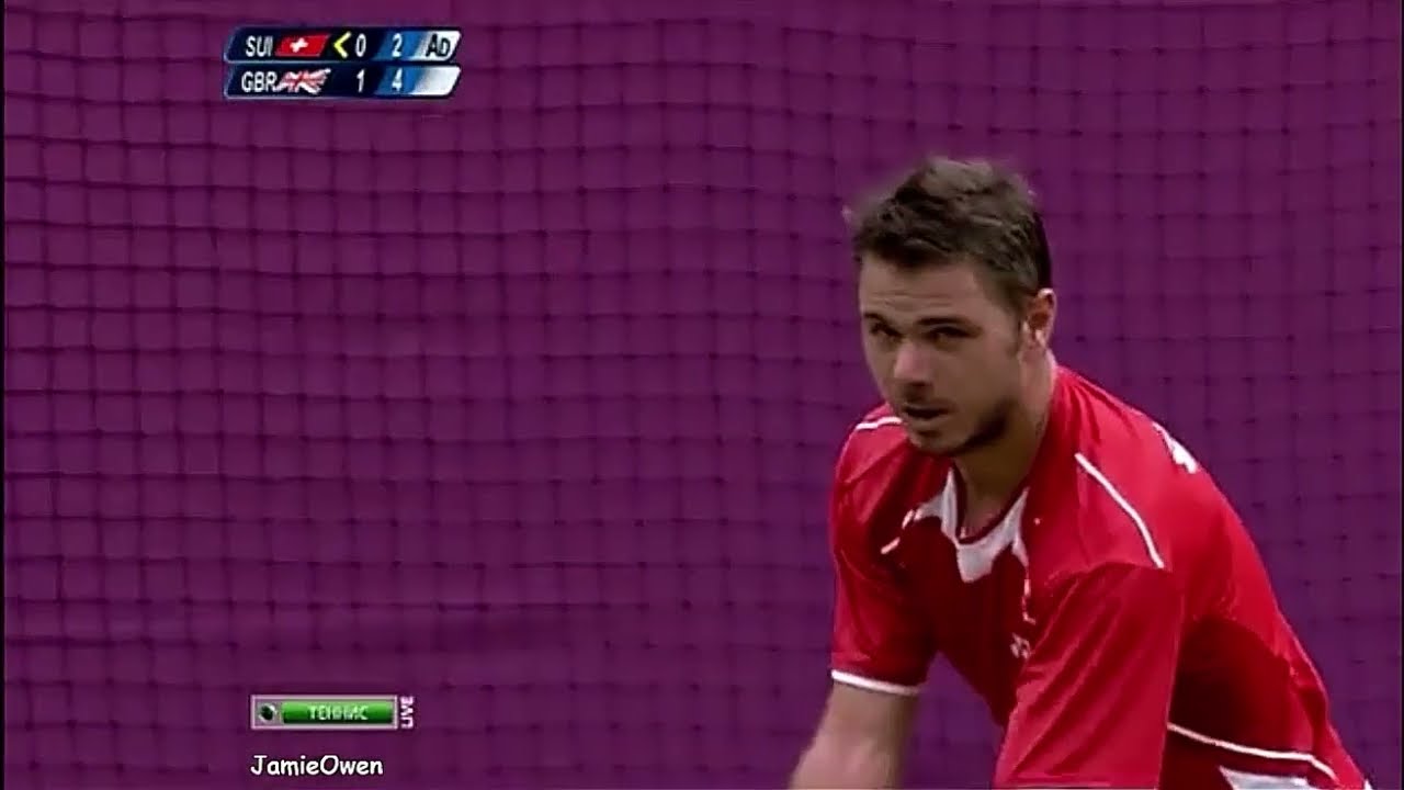 Andy Murray vs Stanislas Wawrinka 2012 London Olympics R1 Highlights