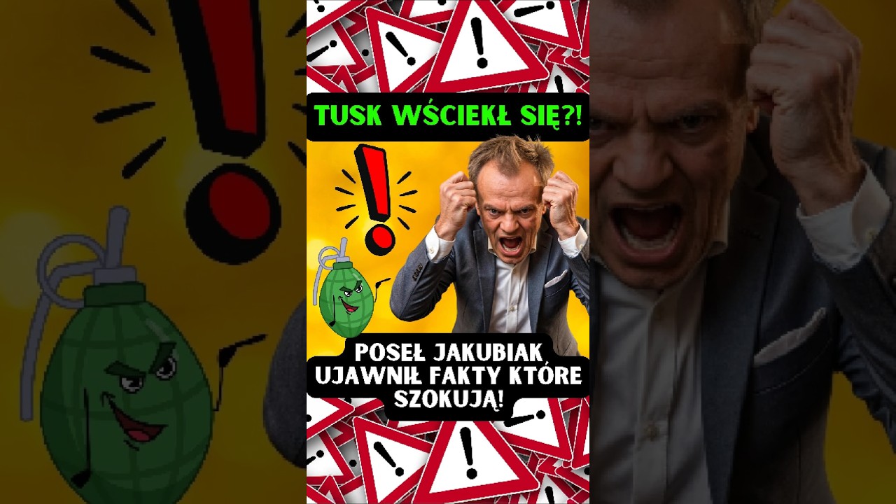 TUSK WŚCIEKŁ SIĘ?! POSEŁ JAKUBIAK UJAWNIŁ FAKTY KT&Oacute;RE SZOKUJĄ!