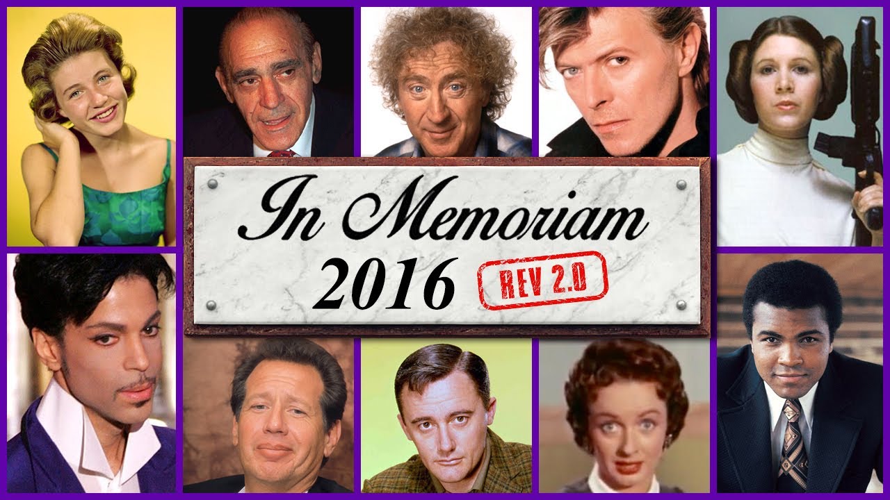 Памяти 2016: Знаменитые лица, которых мы потеряли в 2016 году (версия 2.0)