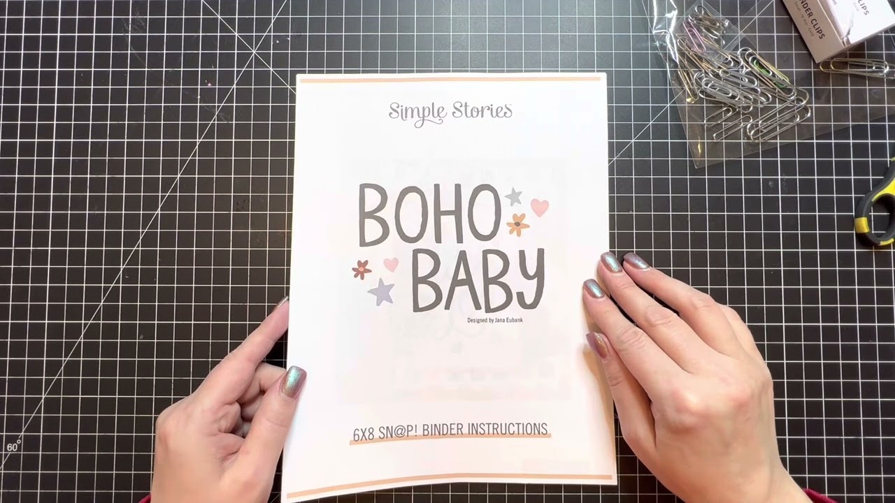 Boho Baby Album Video 1 Cutting instructions and how to organize.