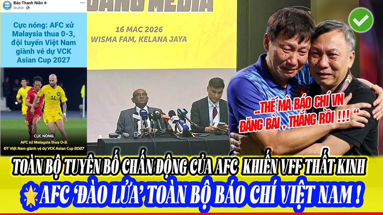 💣 VFF CHẾT LẶNG, HLV KIM SỐC VÌ PHÁN QUYẾT TRƠ TRẼN TỪ AFC ! TRUYỀN THÔNG VN MỪNG HỤT ĐTVN XỬ THẮNG!
