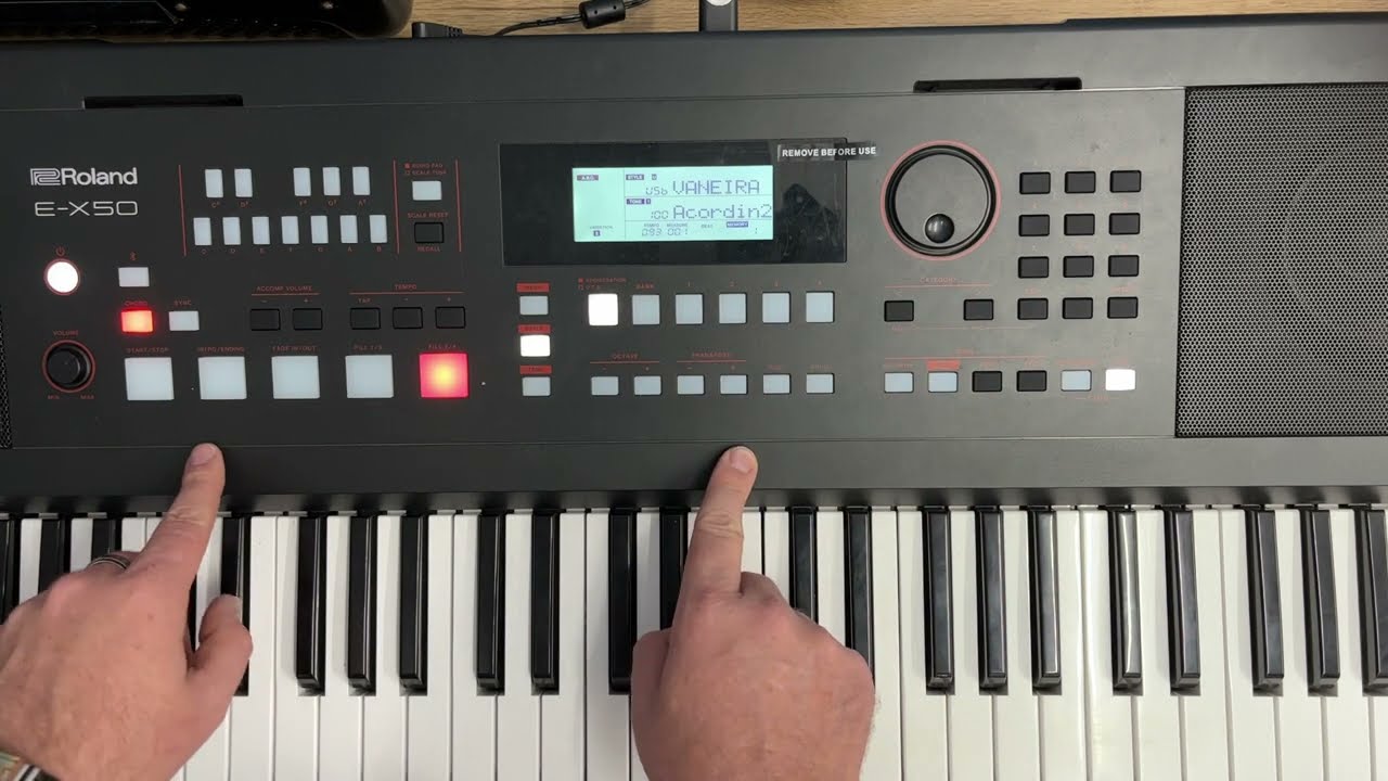Como passar os ritmos para a memoria do teclado Roland E X50 E X30