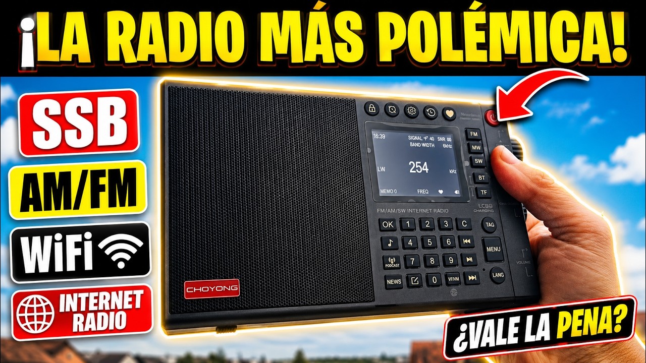 📀 REVIEW CHOYONG LC90 📀 UNA RADIO PORTATIL CON AM/FM/SW e INTERNET 📌