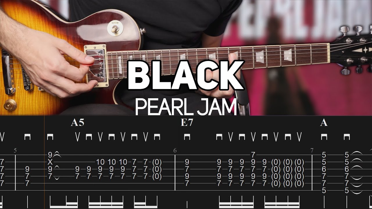 Pearl Jam - Black (Guitar lesson with TAB)