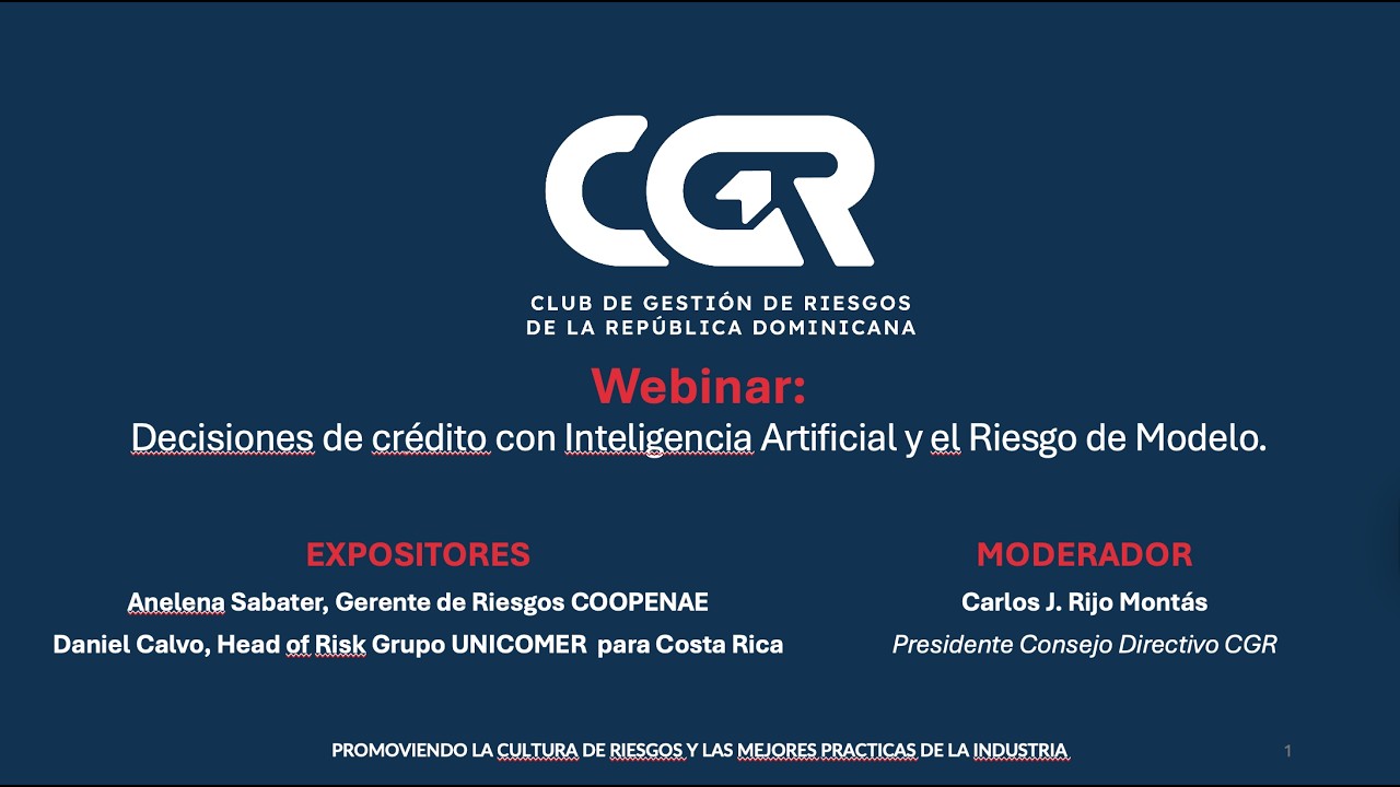Webinar: Decisiones de crédito con Inteligencia Artificial y el Riesgo de Modelo.