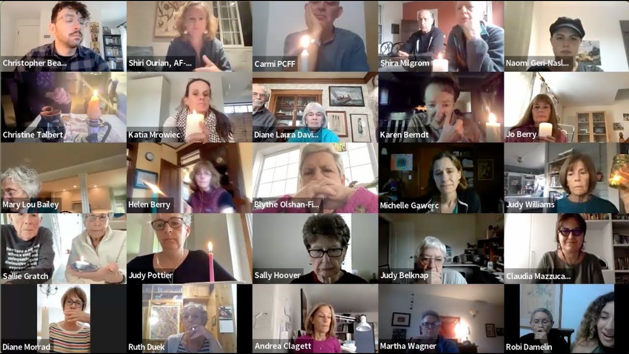 Vigil with Bereaved Israelis and Palestinians October 15 2023
