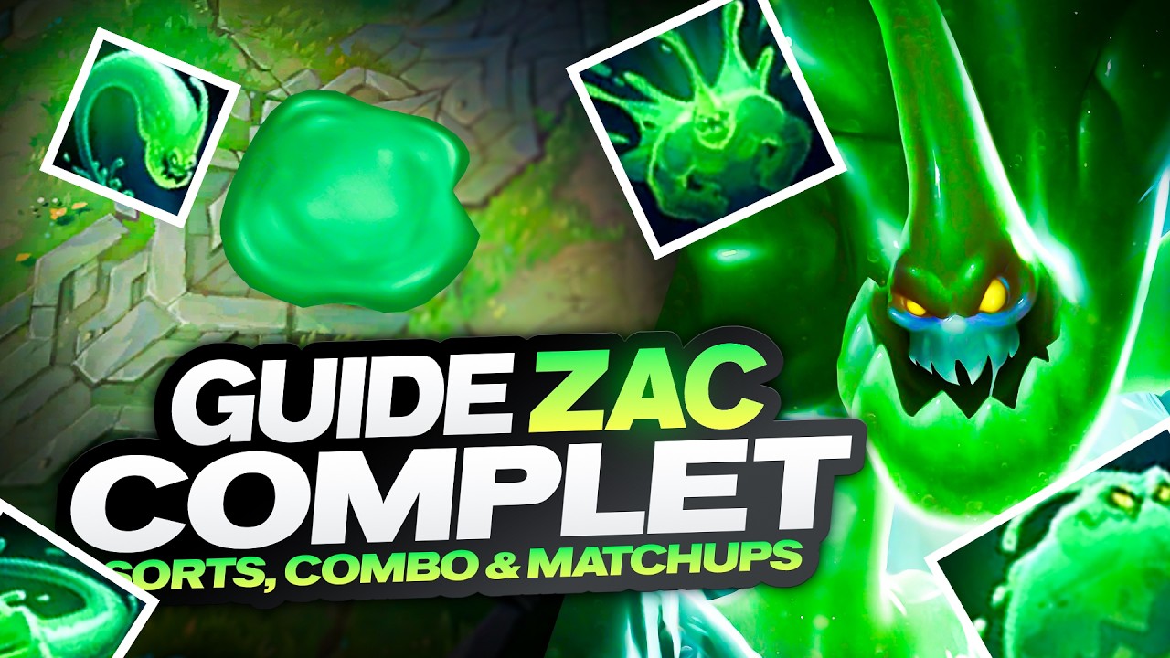 COMPLETE ZAC GUIDE - SPELLS, STRENGTHS, COMBOS & 1 GAME TO LEARN SMURF (Ft RAMS RANK 1 EUW)