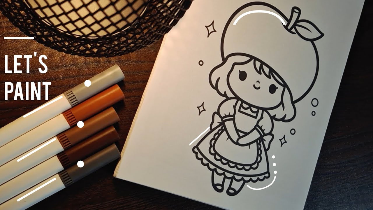Let's Paint || ASMR Coloring || Pumpkinella's Cozy Friendz Coloring Book Collection 🍁🧡🎃👩