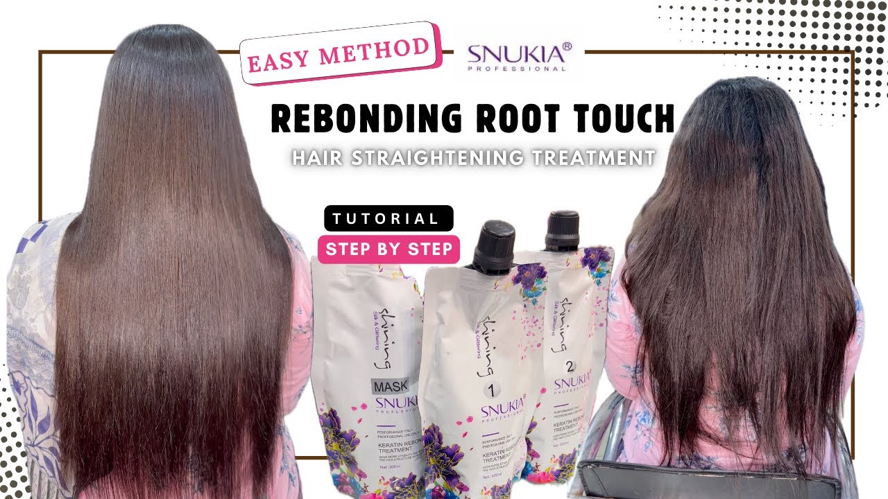 Root Touch-Up Of Hair Rebonding | Hair Straightening Treatment (Tutorial)