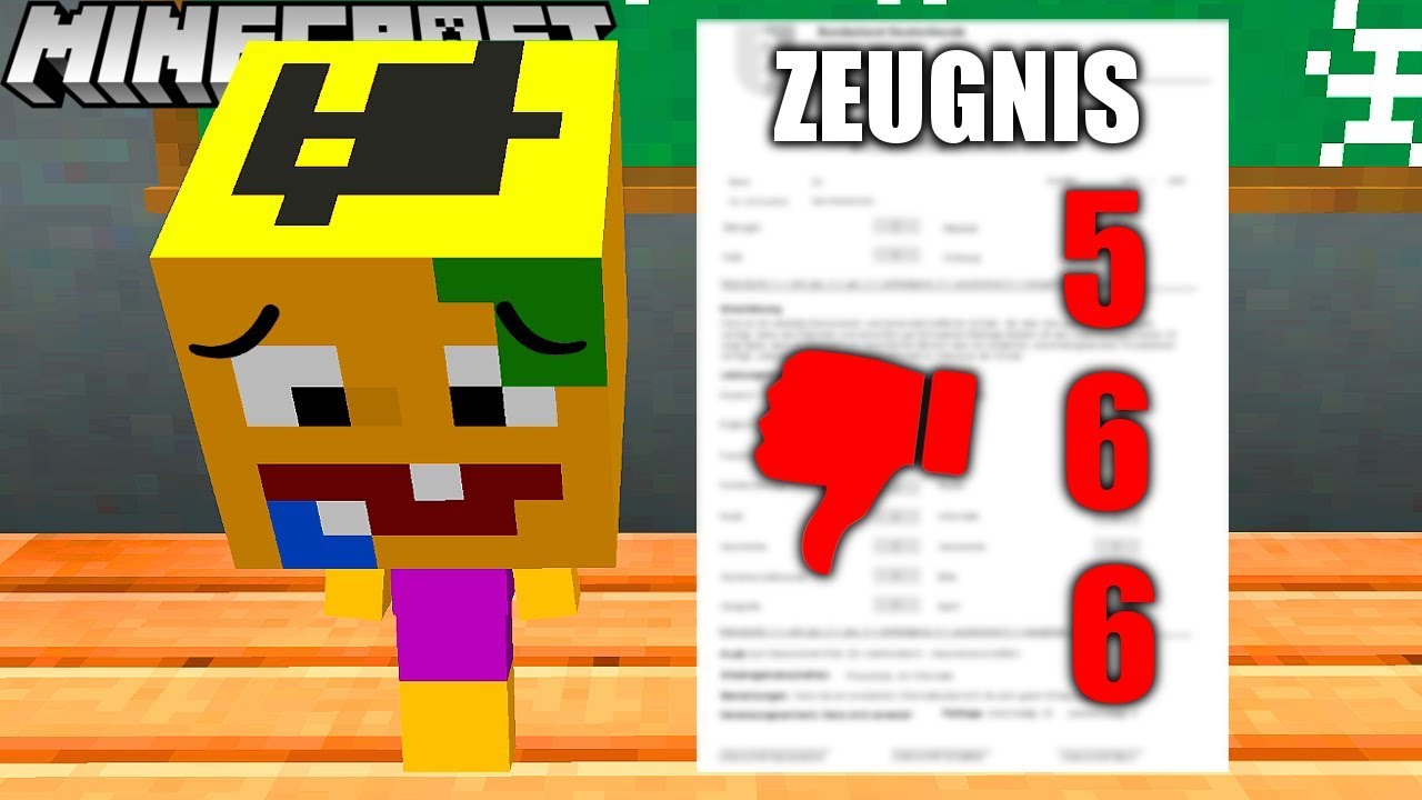 VITAMINE HAT DAS SCHLECHTESTE ZEUGNIS IN MINECRAFT!