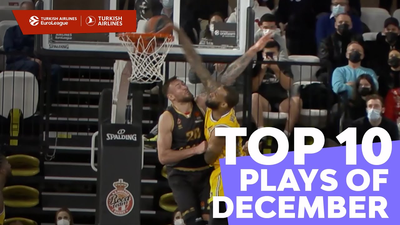 Top 10 Plays | December | 2021-22 Turkish Airlines EuroLeague