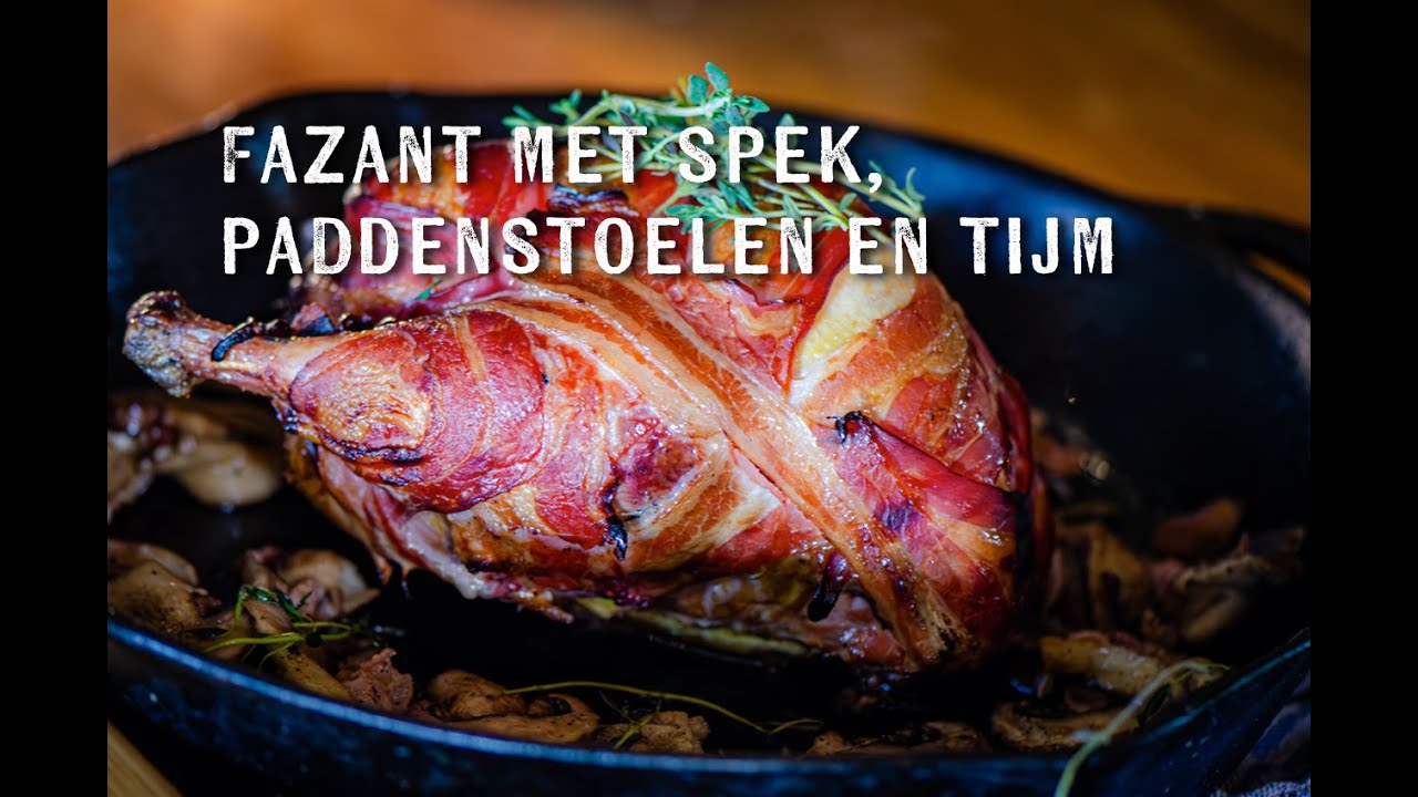 Fazant met spek, paddenstoelen en tijm | Fire&Food TV | BBQ Wildgerecht