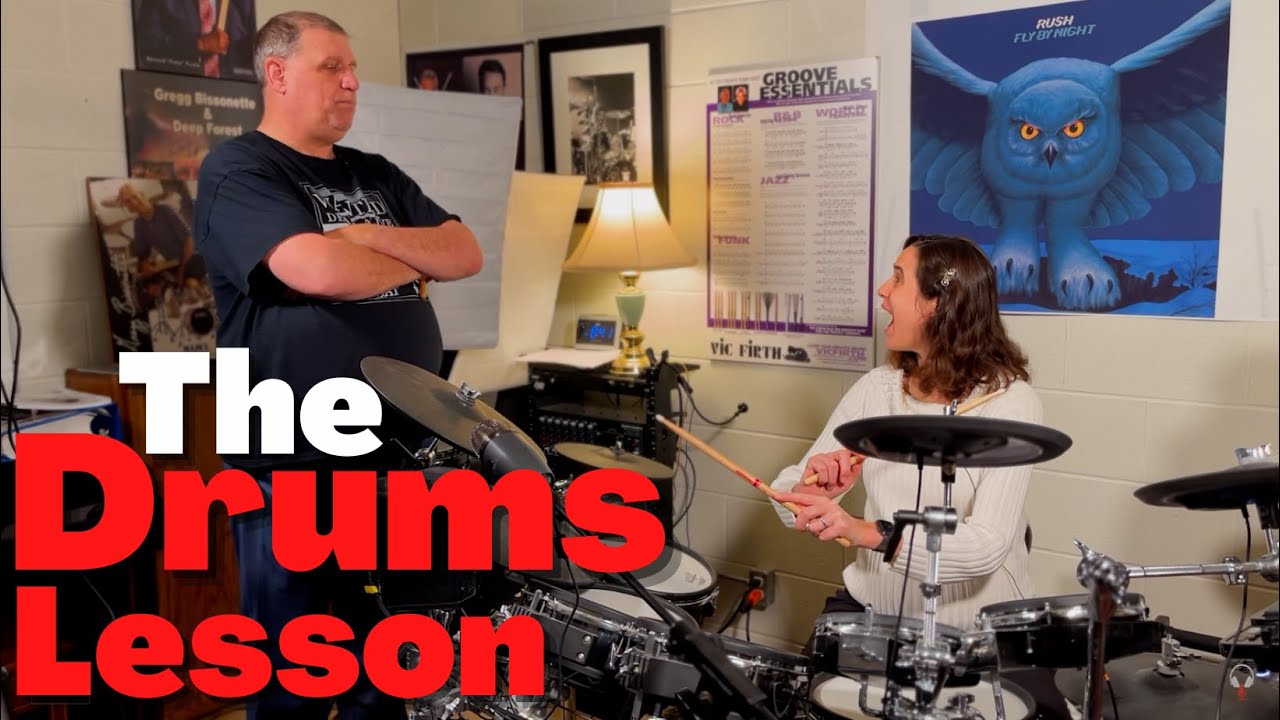 A Classical Harpist’s First Rock Drum Lesson