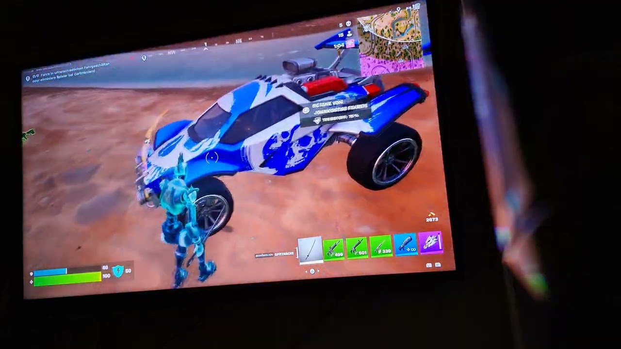 Erste Folge von Fortnite. Und Rocket League