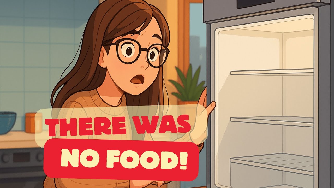 IMPROVE YOUR ENGLISH | NO FOOD IN FRIDGE | LEARN ENGLISH THROUGH STORY