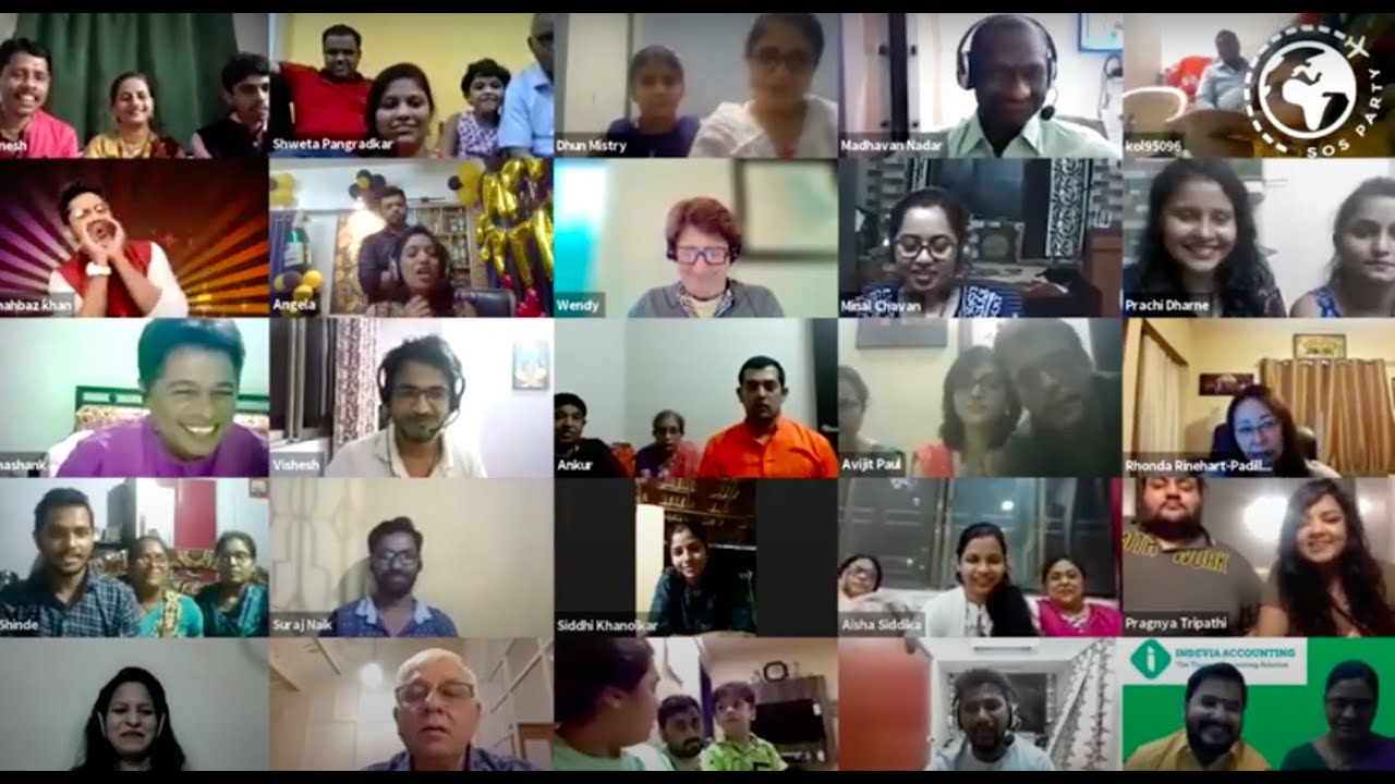 Virtual Family Day Celebration for Indevia | www.sosparty.io | Online Corporate Events