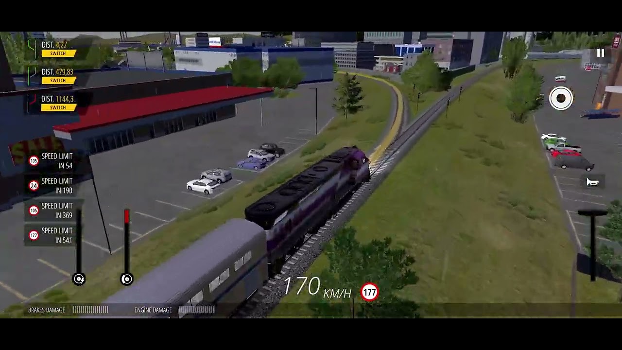 🚆 Rainy Day Passenger Train | 2 Locomotives | Train Simulator PRO USA