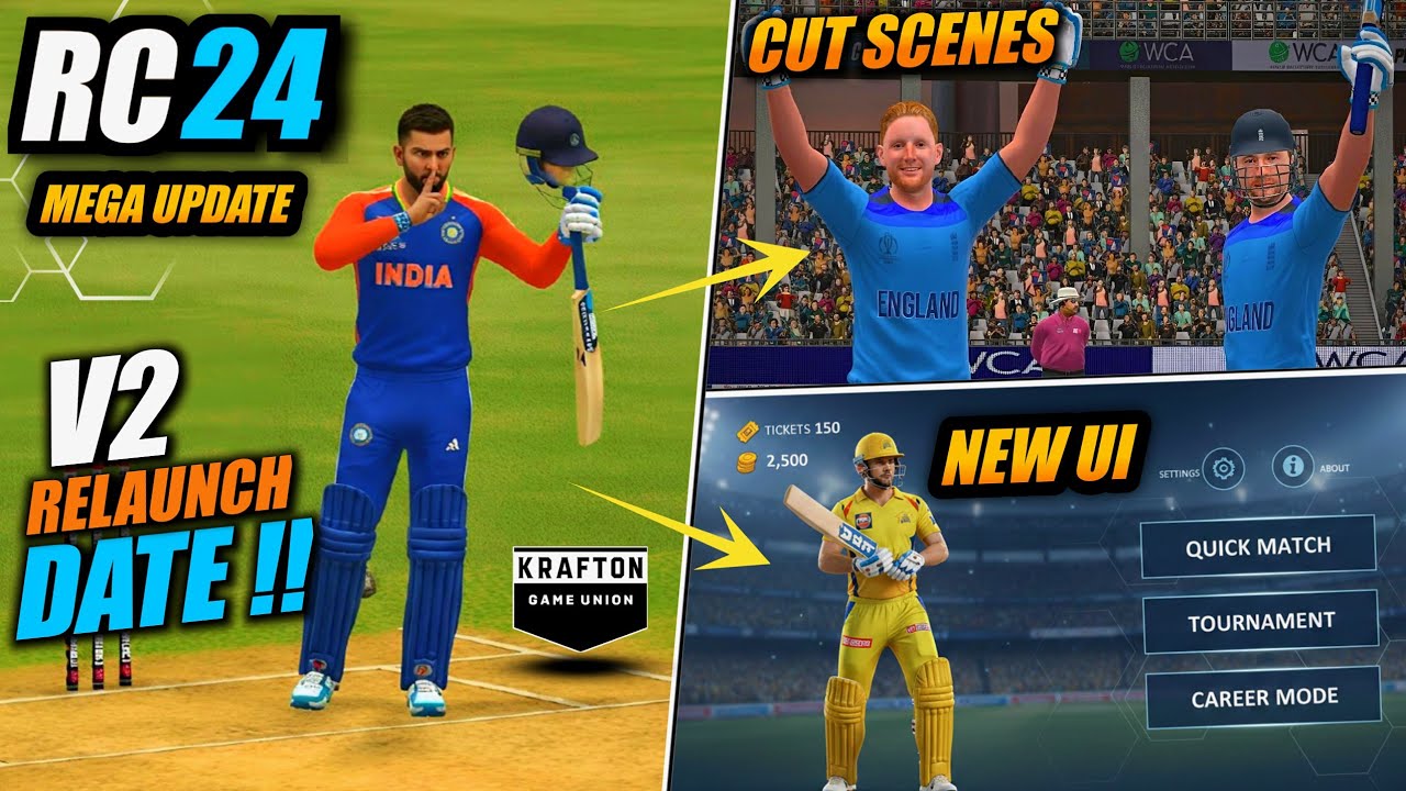 𝗥𝗲𝗮𝗹 𝗖𝗿𝗶𝗰𝗸𝗲𝘁 𝟮𝟰 𝗿𝗲𝗹𝗮𝘂𝗻𝗰𝗵 𝘂𝗽𝗱𝗮𝘁𝗲 𝗞𝗿𝗮𝗳𝘁𝗼𝗻| 𝗥𝗲𝗮𝗹 𝗖𝗿𝗶𝗰𝗸𝗲𝘁 𝟮𝟰 𝗻𝗲𝘄 𝘂𝗽𝗱𝗮𝘁𝗲 | 𝗥𝗰𝟮𝟰 𝗸𝗿𝗮𝗳𝘁𝗼𝗻 #realcricket