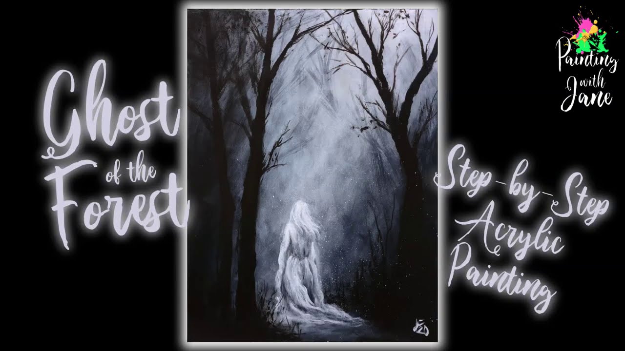 Ghost of the Forest - Step-by-Step Acrylic Painting on Canvas