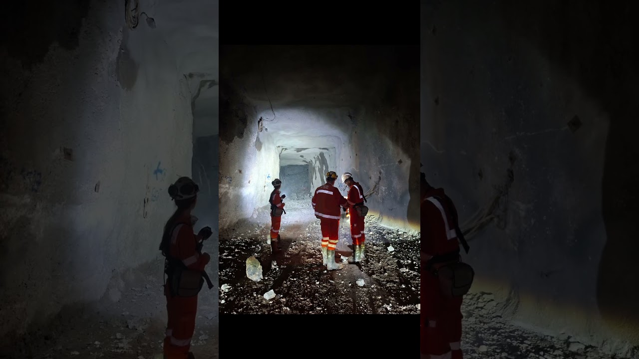 Yeraltı altın madeni (underground gold mine in Turkey)