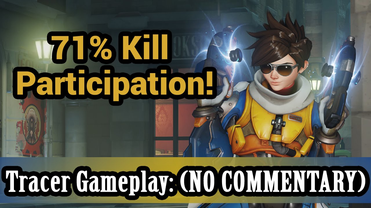 Overwatch: 71% Kill Participation! Tracer Gameplay (NO COMMENTARY) (1080HD 60FPS)