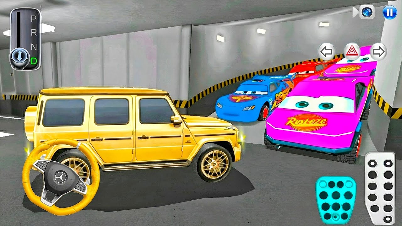 New Golden Gwagen Stuck in Parking Garage - 3D Driving Class  - 3D Driving Class 2026 - car game 