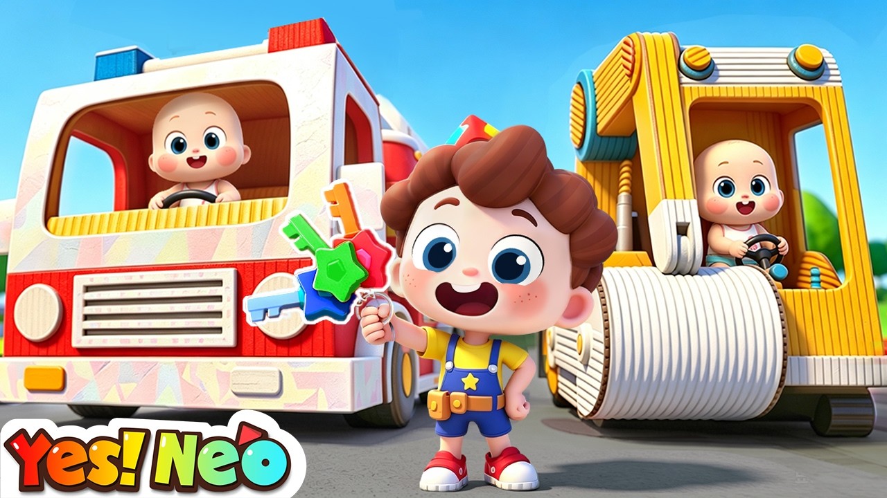 🔴LIVE | Cardboard Car Adventure | Vehicle songs | Preschool Songs | Yes! Neo