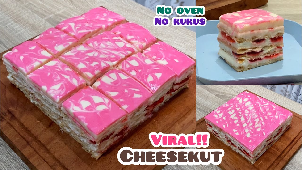 Kenapa baru tau CHEESEKUT VIRAL super CREAMY cara buatnya MUDAH cuma diaduk jadi cake CANTIK & ENAK