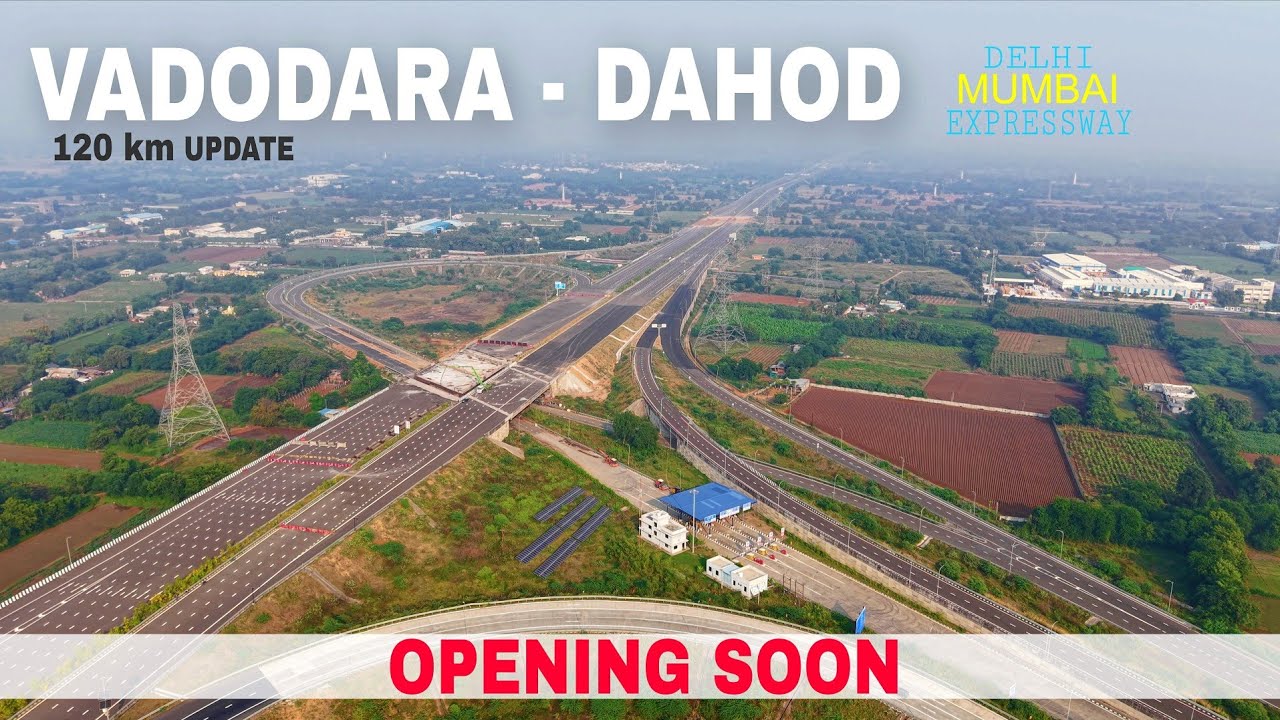 Vadodara-Dahod Section Progress|| Delhi Mumbai Expressway Gujarat Latest Update #4k 