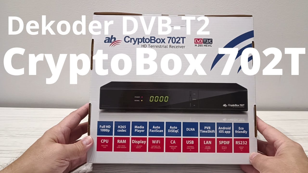 Dekoder ab CryptoBox 702T - recenzja szybkiego tunera DVB-T2 / DVB-C