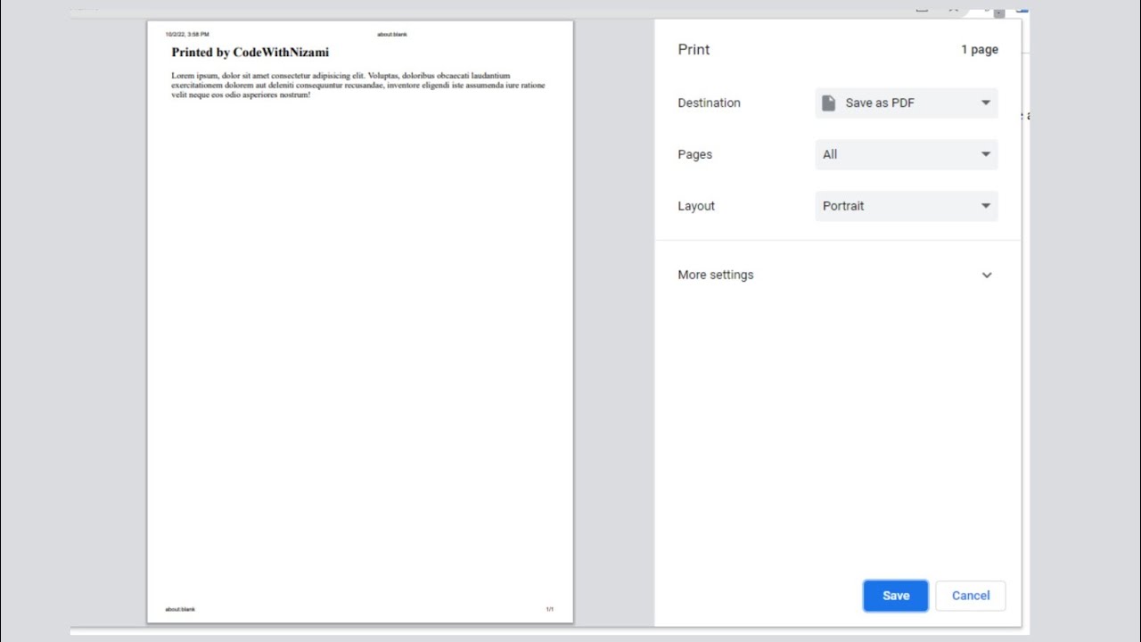 How to Print Web Page Using Javascript | CodeWithNizami | #javascript