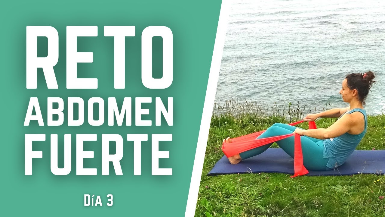 🟢 Ejercicios para el ABDOMEN con banda elástica en 9 min 🤸‍♂️ Reto de Pilates en casa