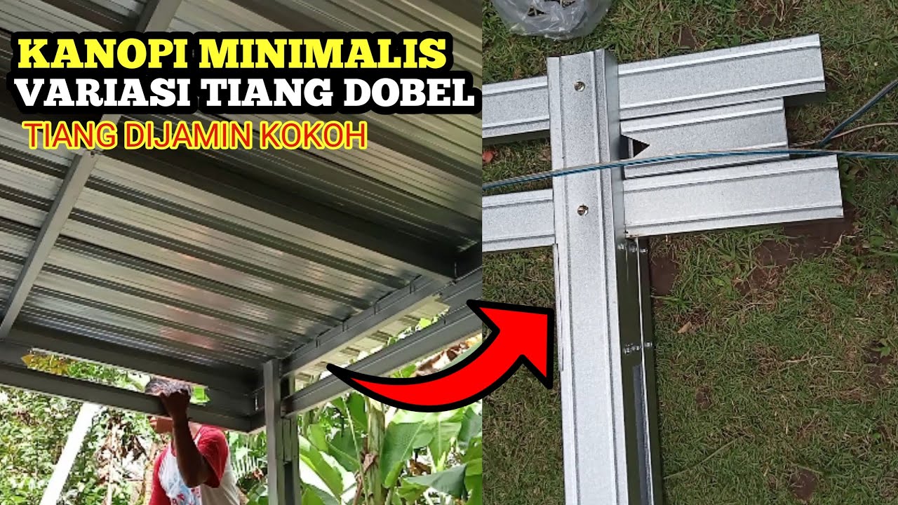 Variasi Kanopi Baja Ringan - variasi tiang Kanopi baja ringan -  cremona Minimalis Cantik