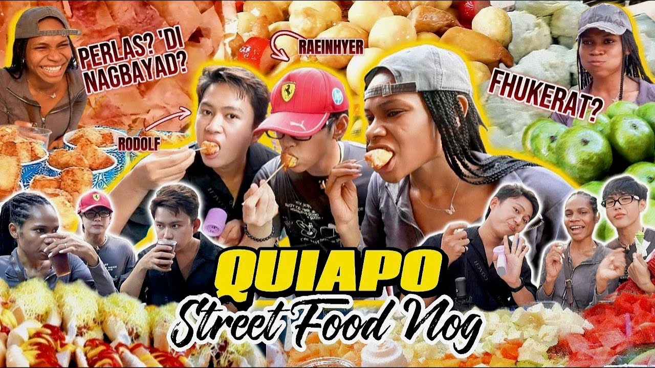 QUIAPO STREET FOOD VLOG WITH RODOLF AND RAEINHYER | PERLAS