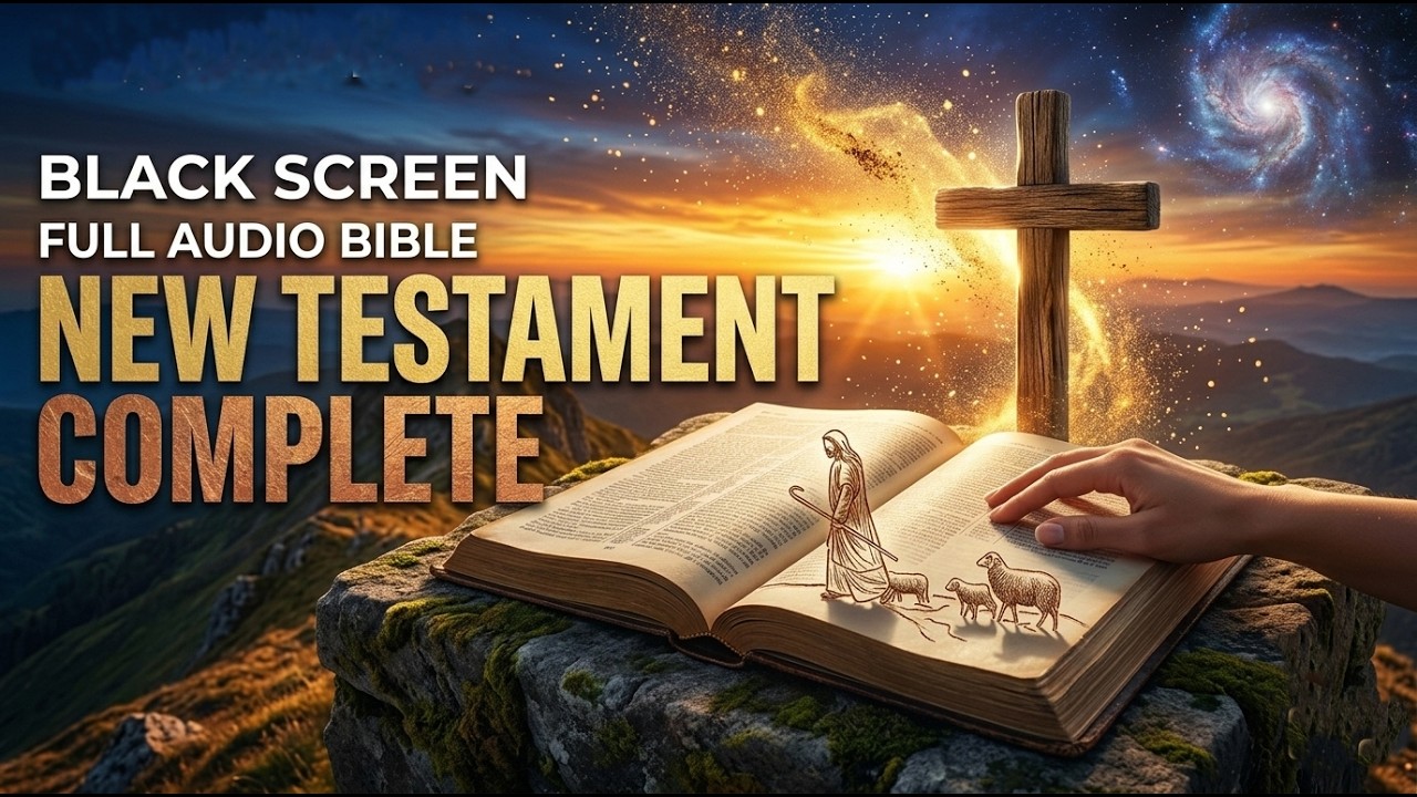 (Black Screen)  Full Audio Bible New Testament Complete - 1 of 2 NIV Voice Only