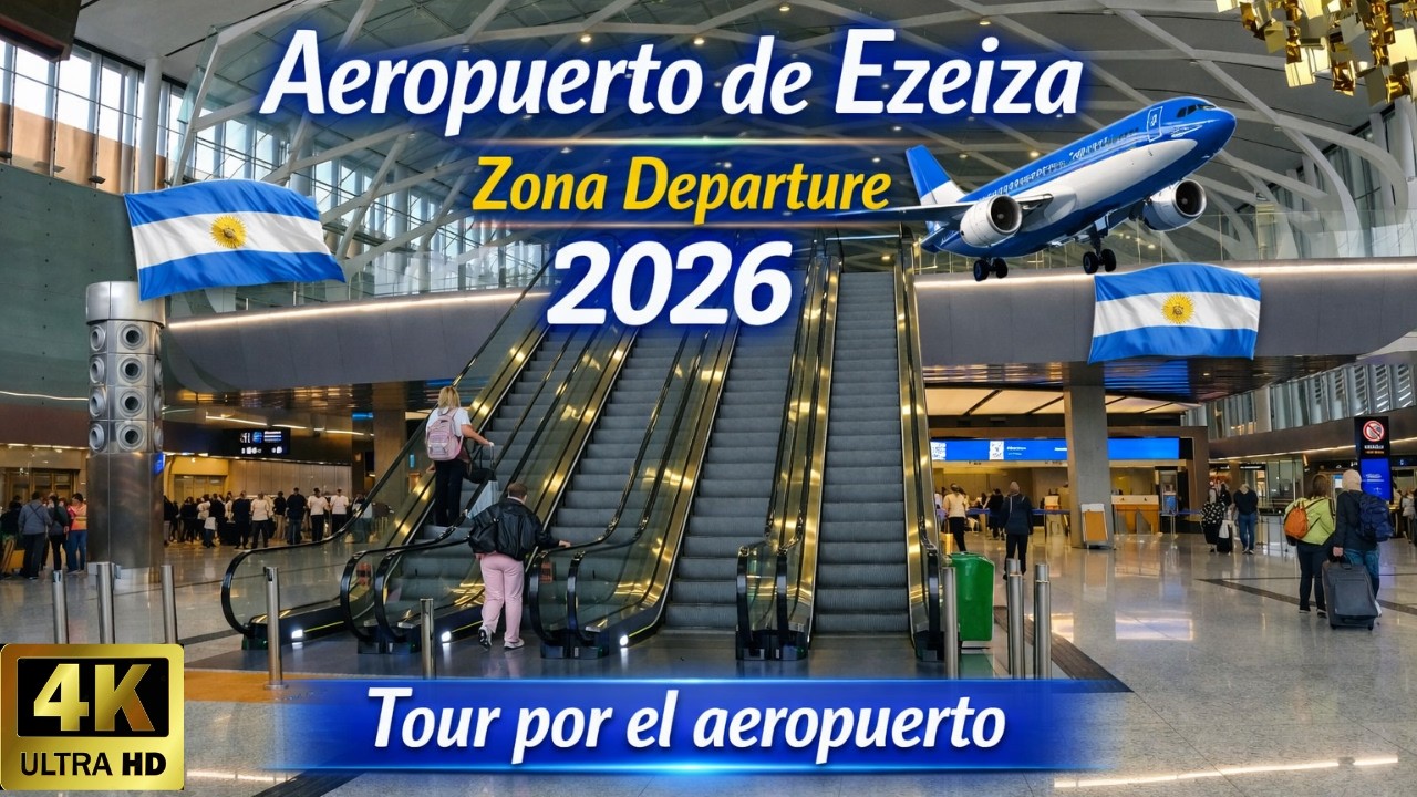 🇦🇷EZEIZA  AIRPORT - MINISTRO PISTARINI - WALKING TOUR  DEPARTURE.
