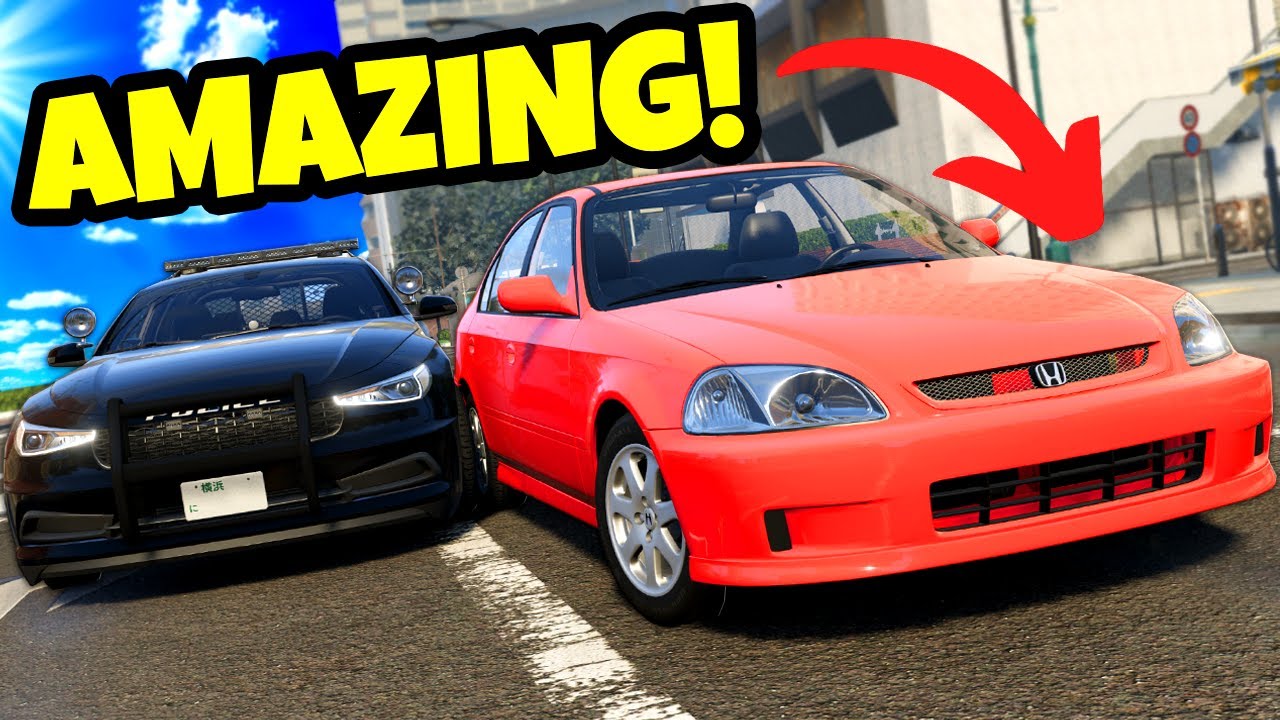 This NEW Map and Honda Civic are AMAZING in BeamNG Drive Mods!