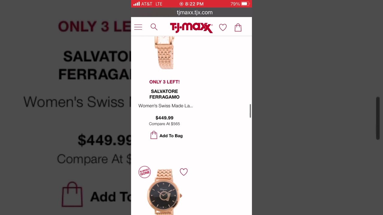 Versace & Gucci Watches at TJ MAXX