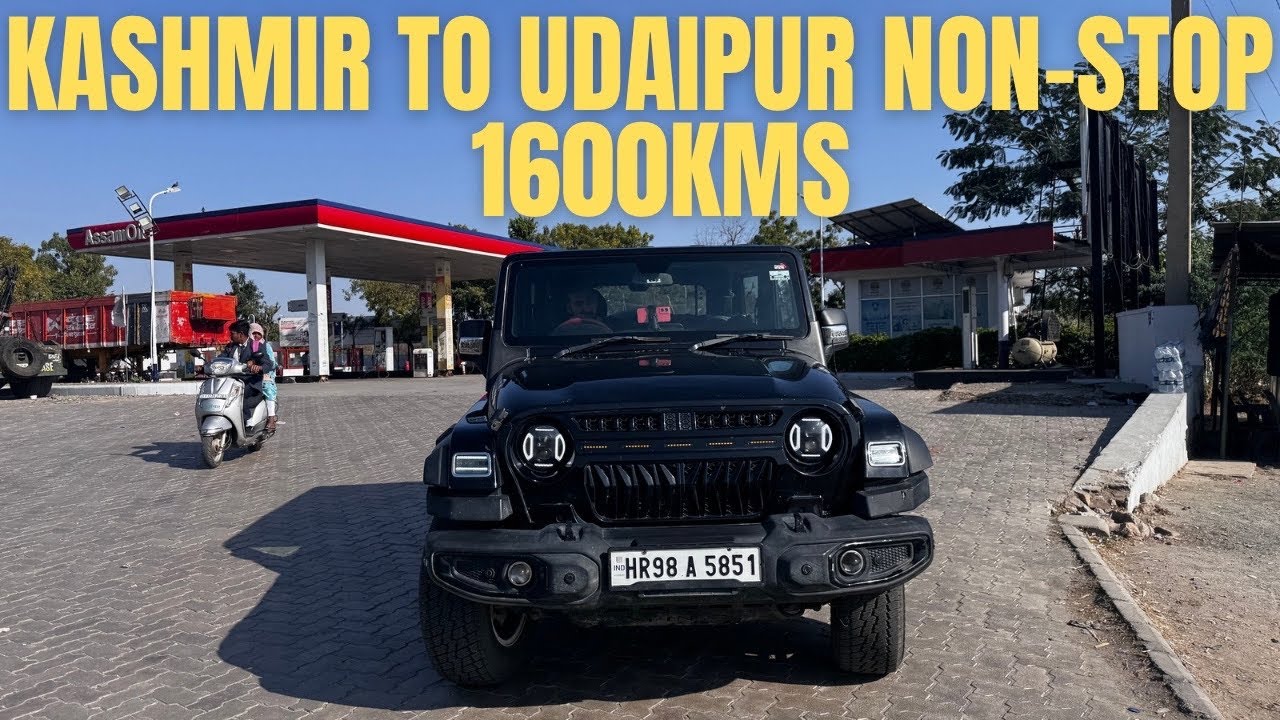 Srinagar to Udaipur Road-trip in Car | 1600kms Non-Stop Drive